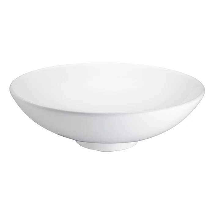 BARCLAY 4-467WH LARGE DIANA 18 1/8 INCH SINGLE BASIN ABOVE COUNTER BATHROOM SINK - WHITE