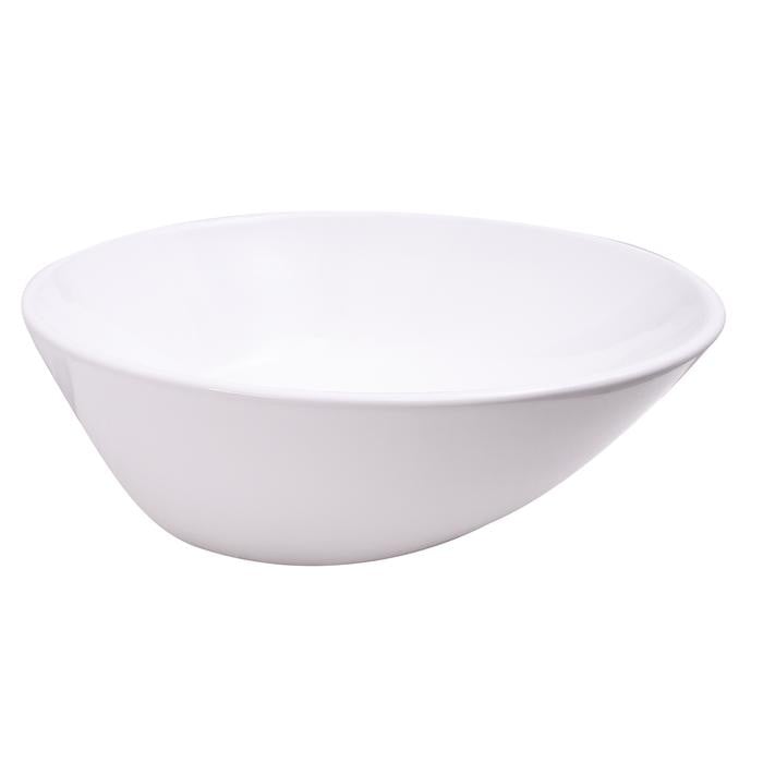 BARCLAY 4-492WH JONI 18 1/4 INCH SINGLE BASIN ABOVE COUNTER BATHROOM SINK - WHITE