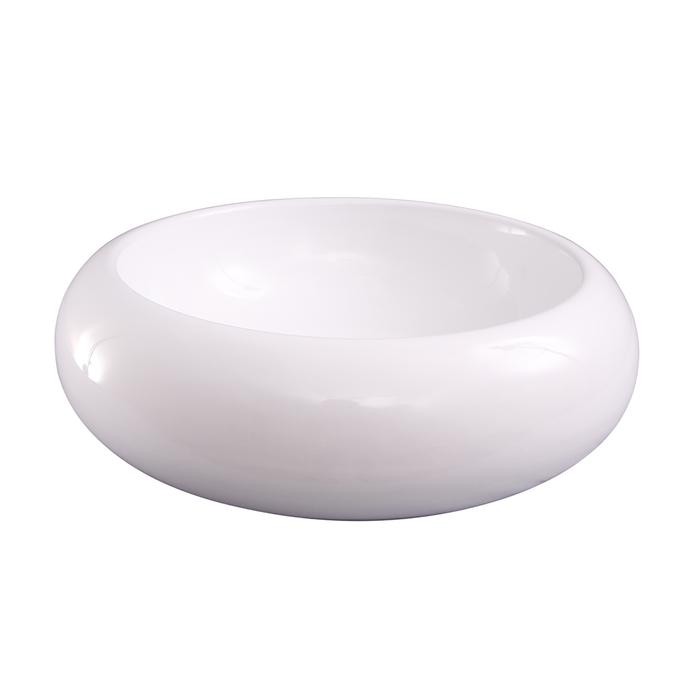 BARCLAY 4-563WH HARBOUR 17 3/4 INCH SINGLE BASIN ABOVE COUNTER BATHROOM SINK - WHITE