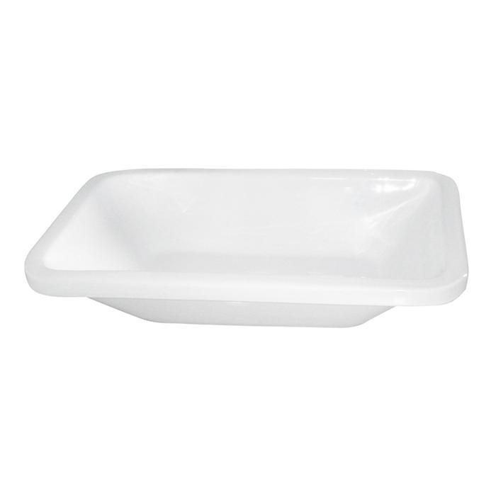 BARCLAY 4-640WH SANTA FE 22 INCH SINGLE BASIN DROP-IN OR ABOVE COUNTER BATHROOM SINK - WHITE