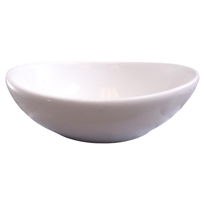 BARCLAY 4-8020WH TRINA 15 7/8 INCH SINGLE BASIN ABOVE COUNTER BATHROOM SINK - WHITE