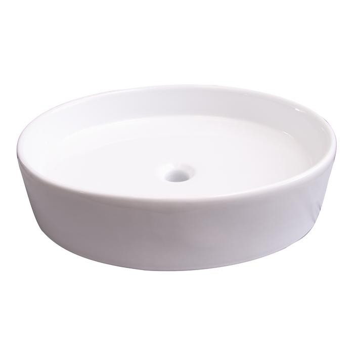 BARCLAY 4-8030WH TESLIN 22 1/8 INCH SINGLE BASIN ABOVE COUNTER BATHROOM SINK - WHITE