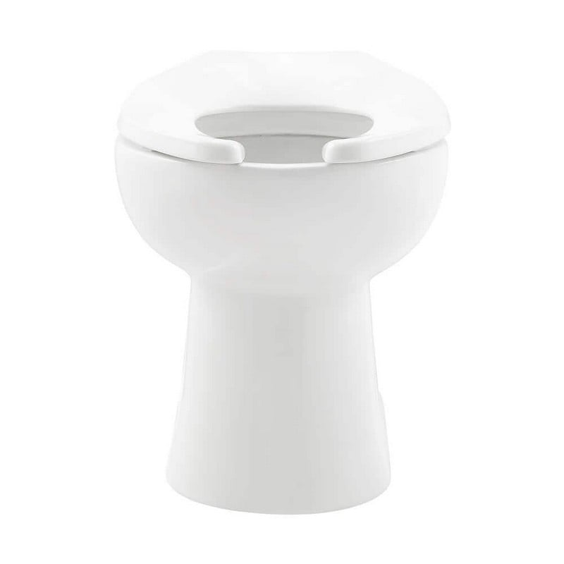 SWISS MADISON SM-CT100 SIRENE 14 1/8 INCH TOP FLUSH SPUD FLUSHOMETER COMMERCIAL ELONGATED TOILET BOWL - GLOSSY WHITE