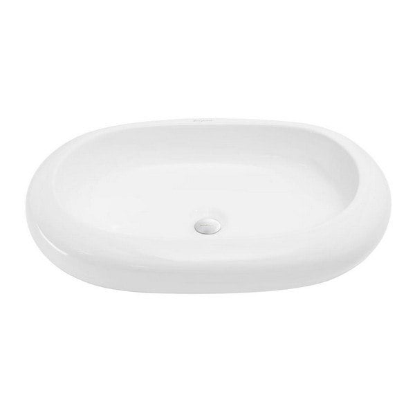 SWISS MADISON SM-VS272 PLAISIR 25.5 INCH VESSEL SINK IN WHITE