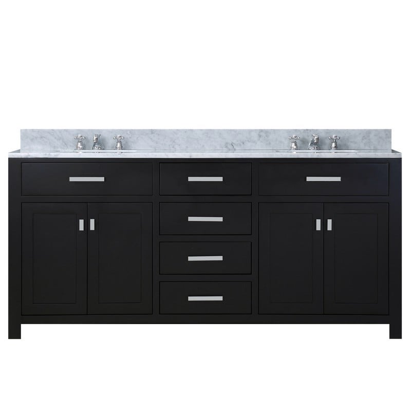 WATER-CREATION MS72CW01ES-000000000 MADISON 72 INCH ESPRESSO DOUBLE SINK BATHROOM VANITY