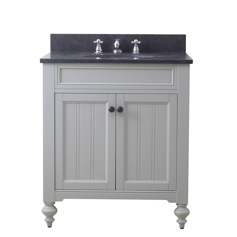 WATER-CREATION PO30BL03EG-000BX0901 POTENZA 30 INCH EARL GREY SINGLE SINK BATHROOM VANITY WITH FAUCET