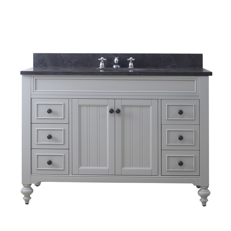 WATER-CREATION PO48BL03EG-000BX0901 POTENZA 48 INCH EARL GREY SINGLE SINK BATHROOM VANITY WITH FAUCET
