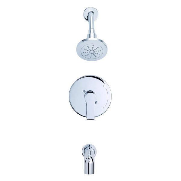 DANZE D500087TC SOUTH SHORE TUB AND SHOWER TRIM KIT WITH DIVERTER ON SPOUT, 2.0 GPM