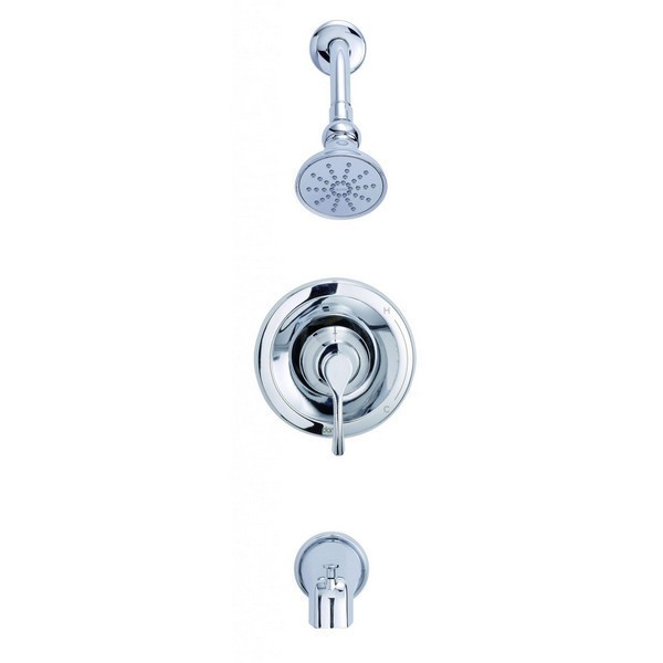 DANZE D500122TC ANTIOCH TUB AND SHOWER TRIM KIT WITH DIVERTER ON SPOUT, 1.75 GPM