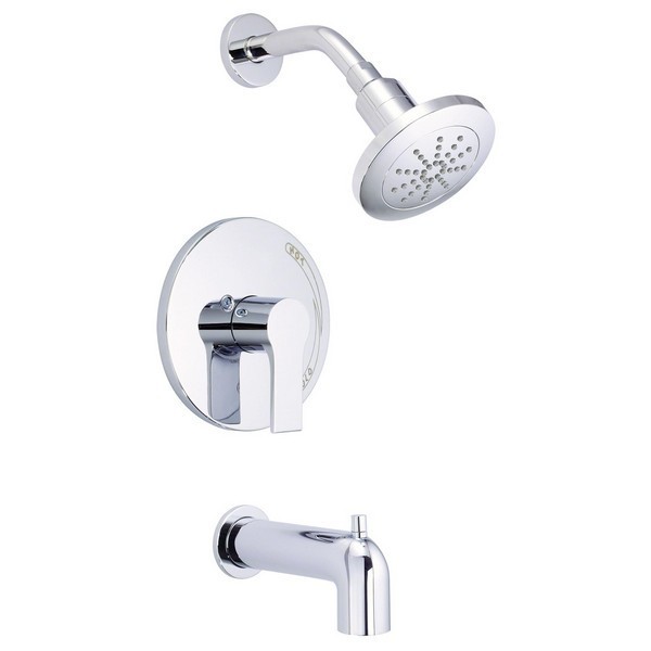 DANZE D510087TC SOUTH SHORE TUB AND SHOWER TRIM KIT WITH DIVERTER ON SPOUT, 1.75 GPM