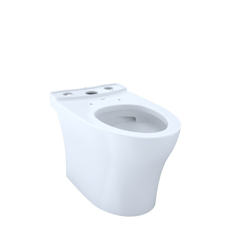 TOTO CT446CUFG#01 AQUIA IV ELONGATED UNIVERSAL HEIGHT SKIRTED TOILET BOWL WITH CEFIONTECT IN COTTON WHITE