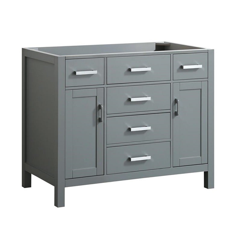 BELMONT DECOR HAMP042S-BC HAMPTON 42 INCH SINGLE SINK BASE CABINET