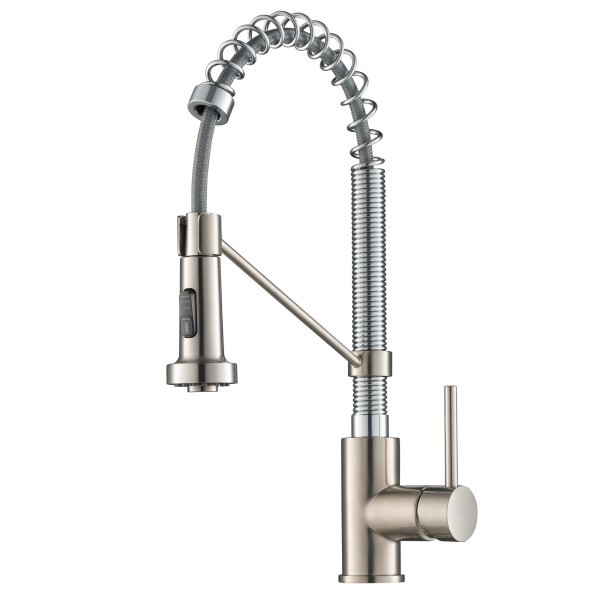 KRAUS KPF-1610SFS BOLDEN SPOT FREE SINGLE HANDLE COMMERCIAL STYLE PULL-DOWN KITCHEN FAUCET