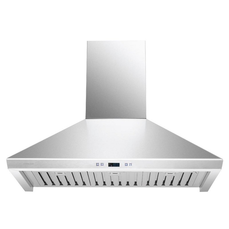 CAVALIERE SV218F-36 36 INCH WALL MOUNTED RANGE HOOD IN STAINLESS STEEL WITH TOUCH SENSITIVE LED CONTROL PANEL