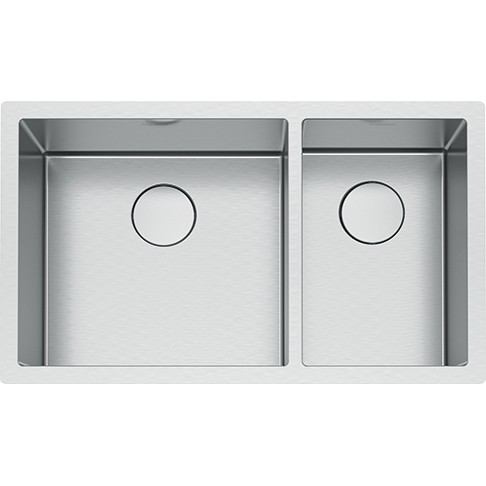 FRANKE PS2X160-18-11 PROFESSIONAL 2.0 SERIES 32-1/2 INCH UNDERMOUNT DOUBLE BOWL STAINLESS STEEL SINK, 16 GAUGE