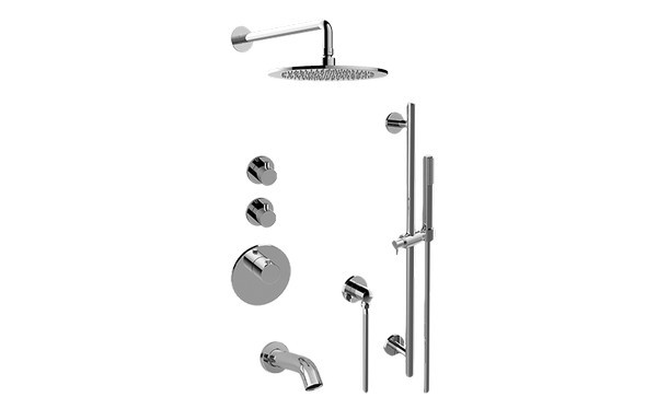 GRAFF GL3.612ST-RH0 M.E.25 FULL THERMOSTATIC SHOWER SYSTEM WITH DIVERTER VALVE (ROUGH AND TRIM)