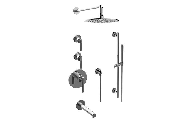 GRAFF GL3.J42ST-LM57E0 HARLEY THERMOSTATIC SHOWER SYSTEM TUB AND SHOWER WITH HANDSHOWER (ROUGH AND TRIM)