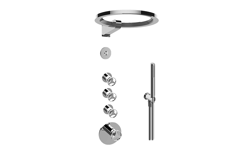 GRAFF GL4.029SC-C19E0 HARLEY THERMOSTATIC SET WITH AMETIS RING AND HANDSHOWER (ROUGH AND TRIM)