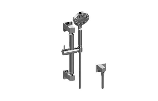 GRAFF G-9660 12 INCH SQUARE GRAB BAR WITH 5-FUNCTION HANDSHOWER