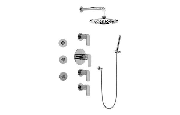 GRAFF GB1.122A-LM42S SENTO FULL THERMOSTATIC SHOWER SYSTEM (ROUGH AND TRIM)