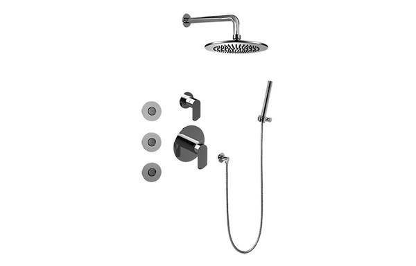 GRAFF GB5.122A-LM45S PHASE FULL THERMOSTATIC SHOWER SYSTEM WITH DIVERTER VALVE