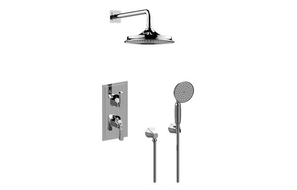 GRAFF GR2.022WD-LM47E0 FINEZZA DUE THERMOSTATIC SHOWER SYSTEM - SHOWER WITH HANDSHOWER