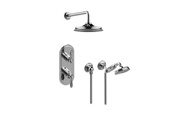 GRAFF GT2.022WD-LM48E0 CAMDEN THERMOSTATIC SHOWER SYSTEM - SHOWER WITH HANDSHOWER