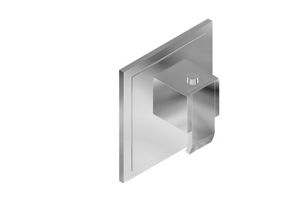 GRAFF G-8021-LM38E-T M-SERIES TRANSITIONAL SQUARE THERMOSTATIC TRIM PLATE WITH LEVER HANDLE