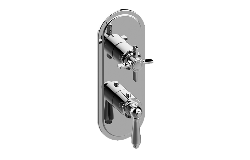 GRAFF G-8086-LM48C16-T CAMDEN VALVE TRIM WITH ONE CROSS AND ONE LEVER HANDLE