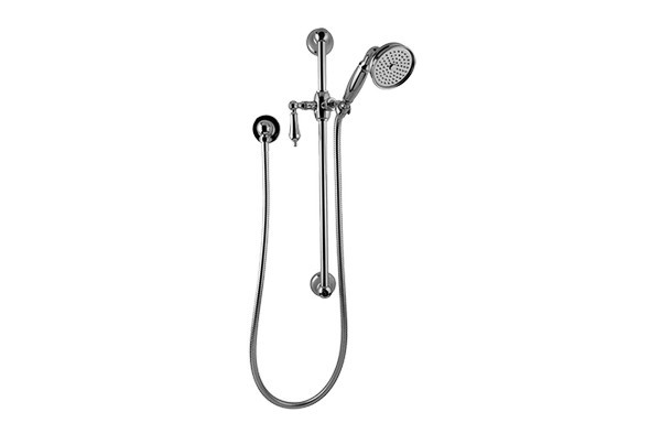 GRAFF G-8600-LM34S CANTERBURY 22 INCH TRADITIONAL WALL-MOUNTED SLIDE BAR WITH HANDSHOWER