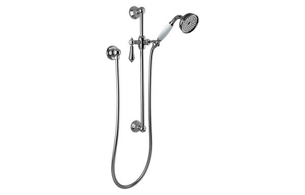 GRAFF G-8630-LM34S CANTERBURY 22 INCH TRADITIONAL WALL-MOUNTED SLIDE BAR WITH HANDSHOWER
