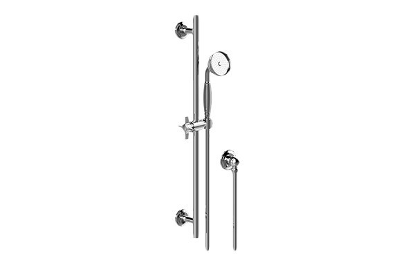 GRAFF G-8636-C16SB 27 INCH TRADITIONAL WALL-MOUNTED SLIDE BAR WITH HANDSHOWER