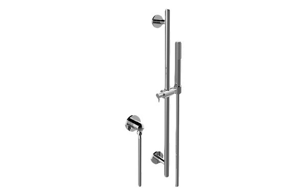 GRAFF G-8660 27 INCH CONTEMPORARY WALL-MOUNTED SLIDE BAR WITH HANDSHOWER