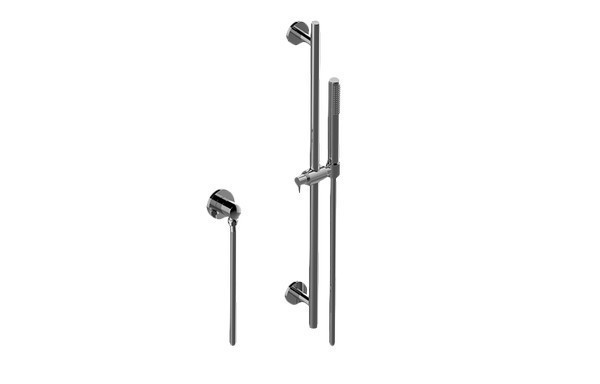 GRAFF G-8686 HARLEY 27 INCH CONTEMPORARY WALL-MOUNTED SLIDE BAR WITH HANDSHOWER