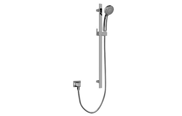 GRAFF G-8690 23 INCH CONTEMPORARY WALL-MOUNTED SLIDE BAR WITH HANDSHOWER