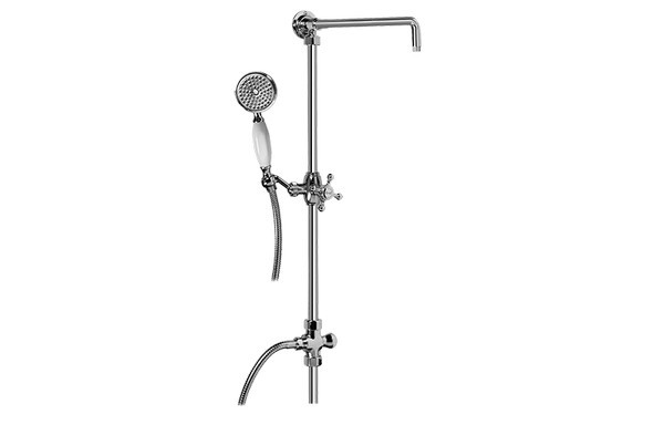 GRAFF G-8934-C2S CANTERBURY 40-3/8 INCH EXPOSED RISER WITH 3-1/16 INCH HANDSHOWER