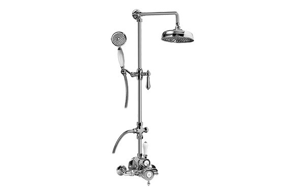 GRAFF CD2.02-LM34S CANTERBURY EXPOSED THERMOSTATIC SHOWER SYSTEM WITH HANDSHOWER (ROUGH AND TRIM)