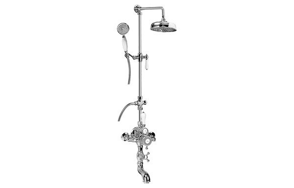 GRAFF CD4.01-LC1S CANTERBURY EXPOSED THERMOSTATIC TUB AND SHOWER SYSTEM WITH HANDSHOWER (ROUGH AND TRIM)
