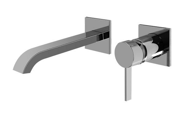 GRAFF G-6235-LM39W QUBIC TRE WALL-MOUNTED LAVATORY FAUCET WITH SINGLE HANDLE