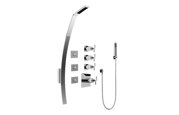GRAFF GF1.120A-C9S-T IMMERSION THERMOSTATIC SHOWER SET WITH BODY SPRAYS AND HANDSHOWER ( TRIM)
