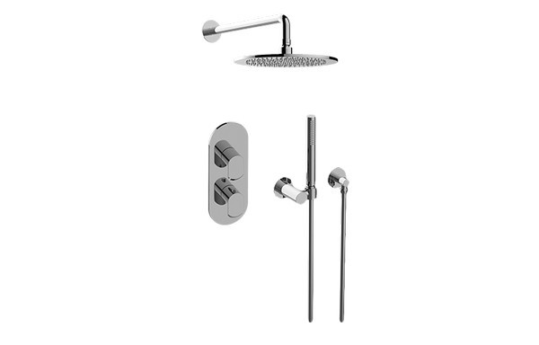 GRAFF GL2.022WD-LM45E0-T PHASE THERMOSTATIC SHOWER SYSTEM - SHOWER WITH HANDSHOWER (TRIM)