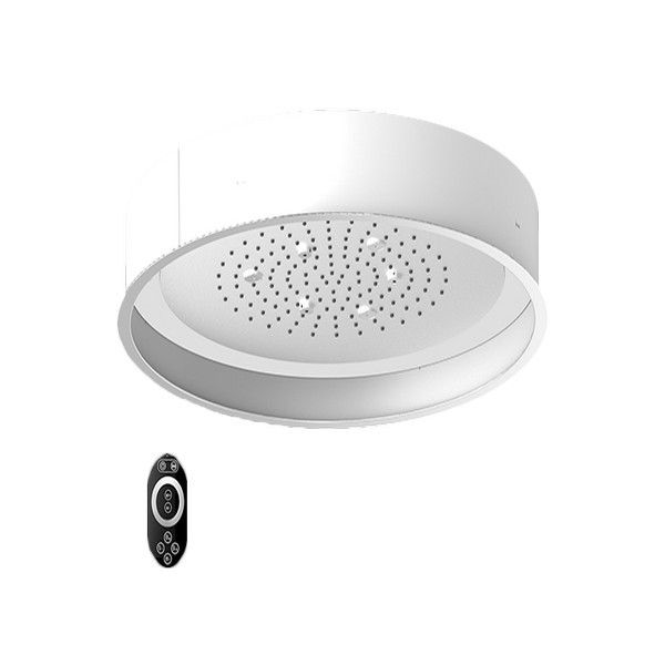 GRAFF G-8231-SP AQUA-SENSE 23 INCH ROUND CEILING-MOUNTED SHOWERHEAD WITH LED IN STAINLESS POLISHED