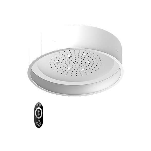 GRAFF G-8232-SP AQUA-SENSE 23 INCH ROUND CEILING-MOUNTED SHOWERHEAD WITH LED IN STAINLESS POLISHED