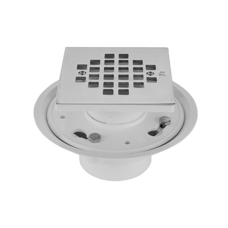 JACLO 86564 2 INCH OR 3 INCH PVC COMPLETE SQUARE SHOWER DRAIN