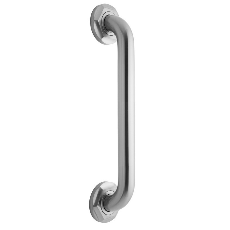 JACLO 2912 12 INCH DELUXE GRAB BAR WITH CONTEMPORARY HEX FLANGE