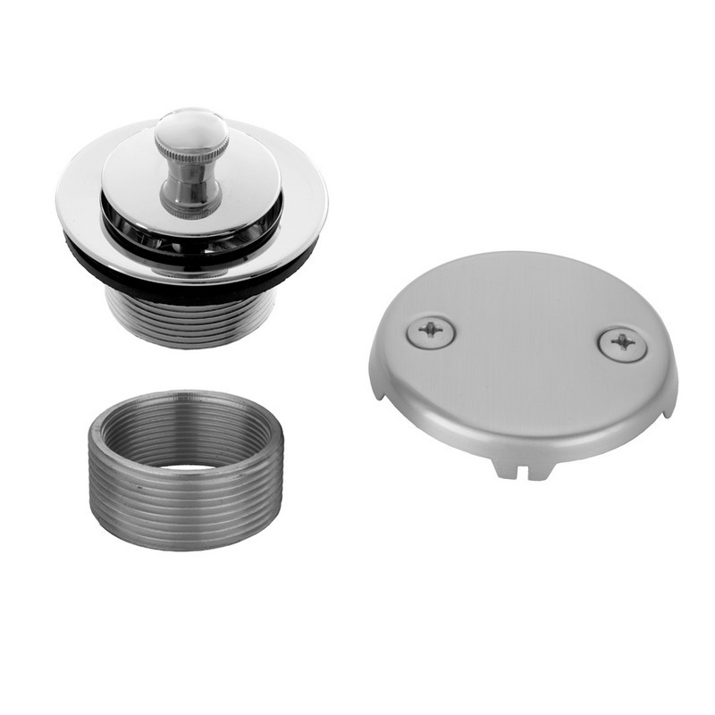 JACLO 542 LIFT AND TURN TUB DRAIN STRAINER WITH FACEPLATE (2 HOLE)