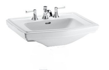 TOTO LT780 CLAYTON 27 INCH LAVATORY WITH SINGLE HOLE