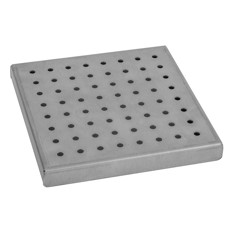 JACLO 6201-6 6 X 6 INCH ROUND DOTTED CHANNEL DRAIN GRATE