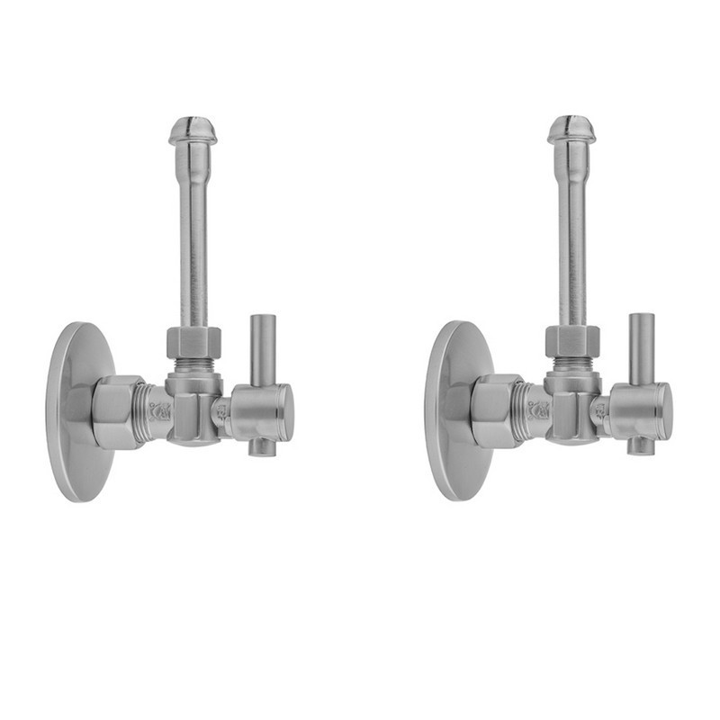 x 3/8 O.D Jewelers Gold Compression Valve with Contemporary Round Lever Handle Jaclo 621-2-JG Angle Pattern 5/8 O.D 
