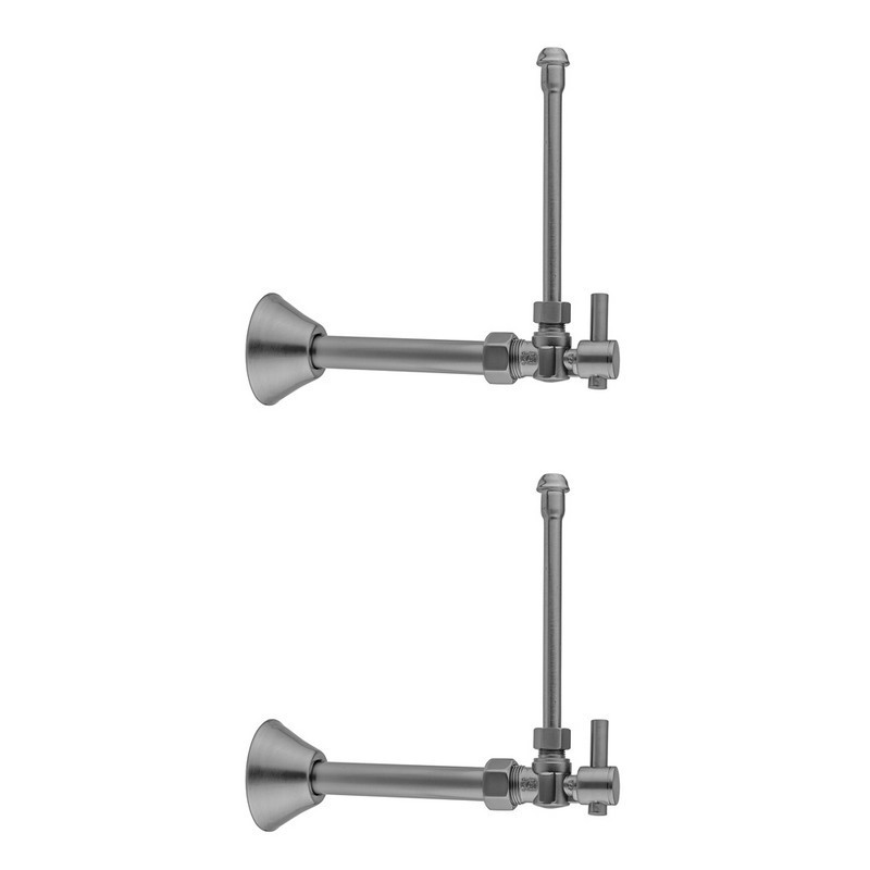x 3/8 O.D Jewelers Gold Compression Valve with Contemporary Round Lever Handle Jaclo 621-2-JG Angle Pattern 5/8 O.D 